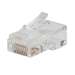 Pass-Thru Modular Data Plug, RJ45-CAT6, 50 per Package